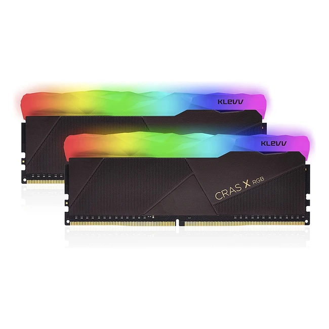 KLEVV CRAS X RGB 16GB Kit DDR4 RAM - High Performance Gaming Memory (3200MHz)