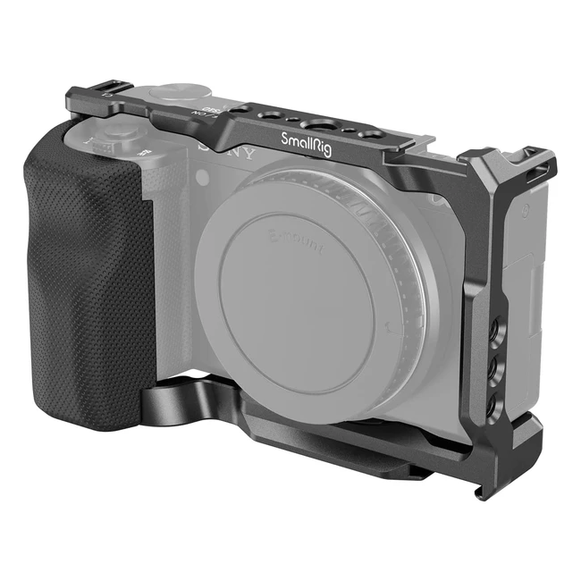 Cage Smallrig ZV E10 con agarre de silicona y placa de liberación rápida para Sony ZVE10