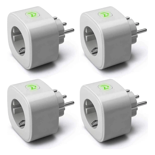 Prise Connectée Intelligente Alexa Google Home - Mesure de Consommation d'énergie - Contrôle Vocal et à Distance