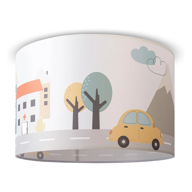 Paco Home Hängelampe Feuerwehr Polizei | Kinderzimmer Deckenleuchte | Jungen Mädchen | E27