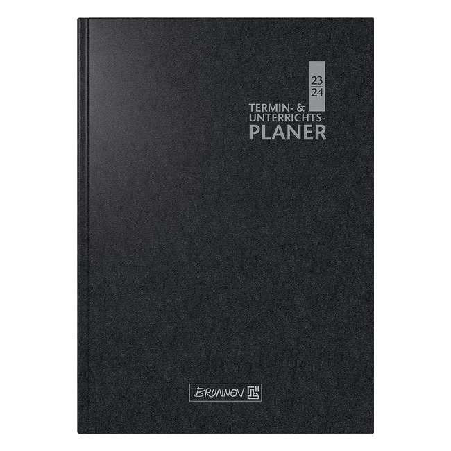 Brunnen Lehrer-Sortiment 20232024 2 Seiten 1 Woche A5 Größe 17 x 24 cm Schwarz