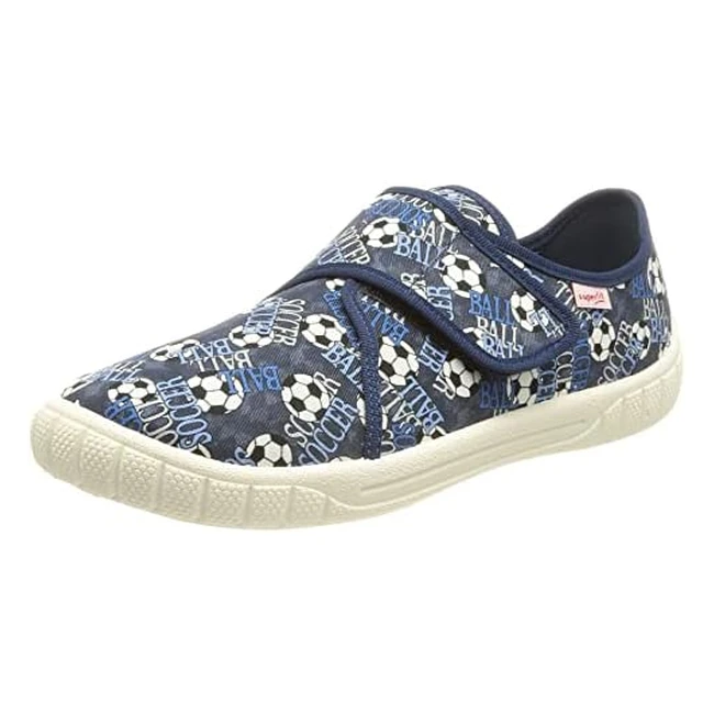 Superfit Jungen Hausschuhe Bill blau mehrfarbig 8060 - bequem und stylisch