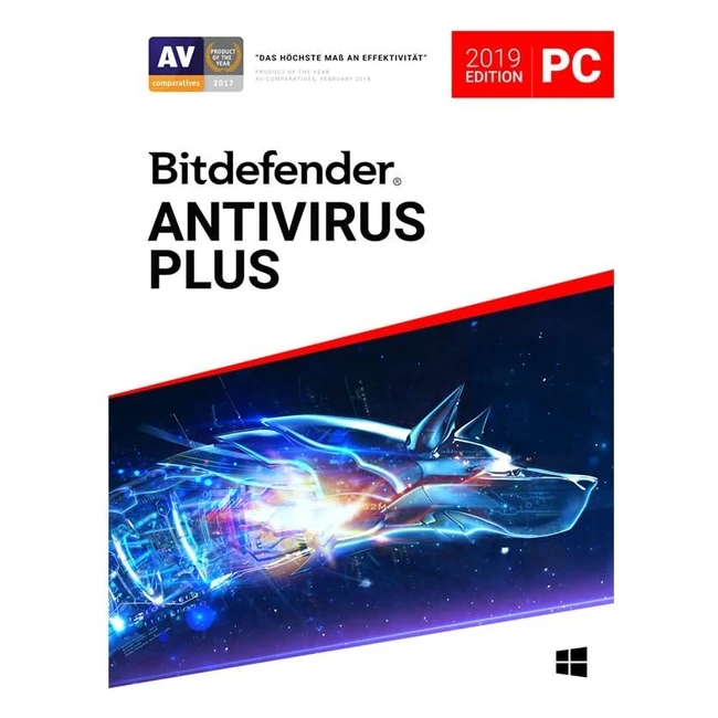 Bitdefender Antivirus Plus 2023 - 1 Gerät, 2 Jahre - PC - Aktivierungscode per E-Mail