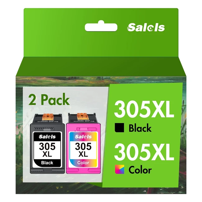 305XL Ink Cartridges Replacement for HP 305 - Black & Colour - Deskjet 2700 2710e 2720e - Envy 6000 6020e 6032e - Ref: HP305XL