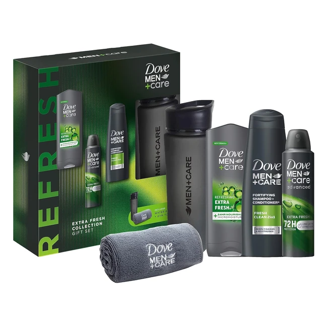 Dove MenCare Extra Fresh Trio Gift Set - Refreshed Skin, Comfortable Grooming - 3PC