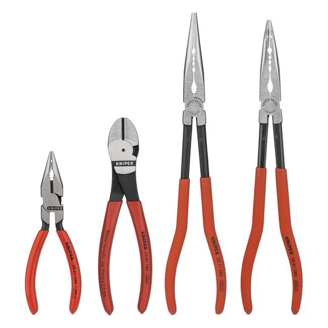 Pinces Knipex sur plateaux en mousse 00 20 01 v16 - Rangement ordonné des outils