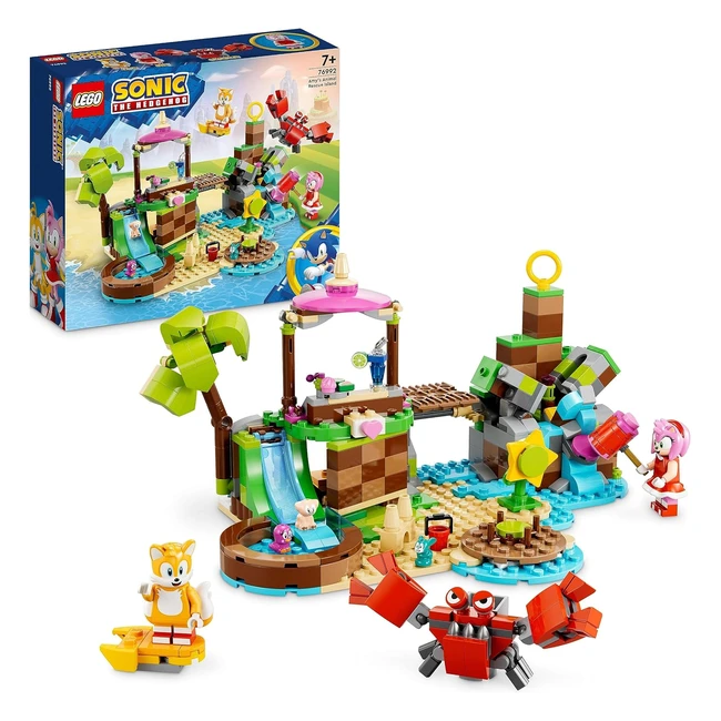 LEGO 76992 Sonic the Hedgehog Amy's Animal Rescue Island Playset | Buildable Toy with 6 Characters