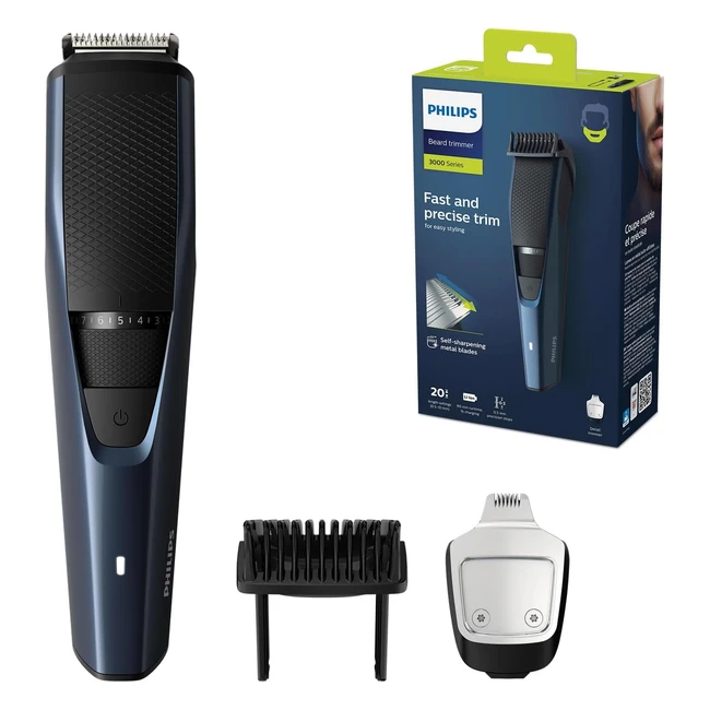 Philips Barttrimmer Series 3000 - Elektrischer Bartschneider für Herren mit Detailbartschneider, Lift- und Trimsystem - Modell BT323815