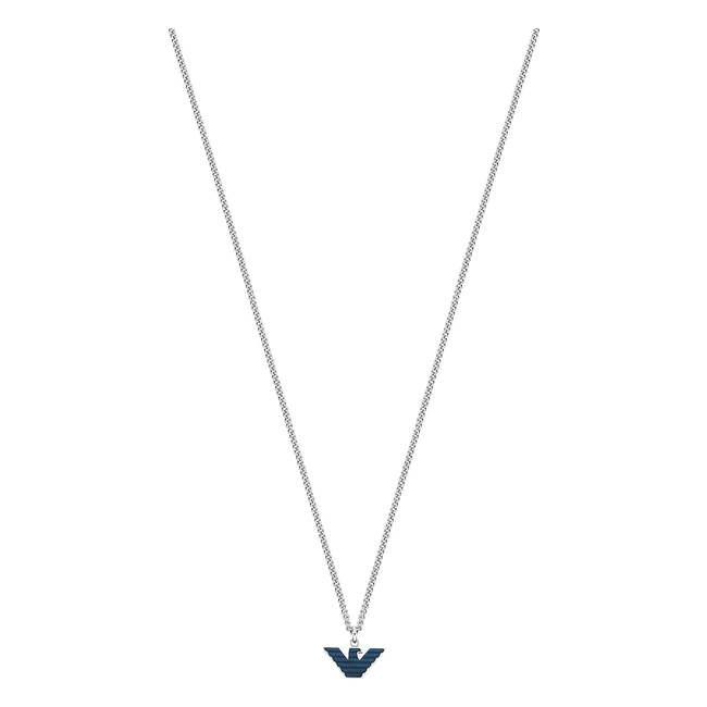 Emporio Armani Men's Necklace | Essential | Length 525mm | Silver Stainless Steel | EGS2909040