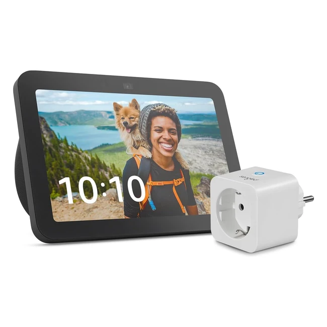 Echo Show 8 3. Gen 2023 Anthrazit - Sengled Smart Plug - Alexa-kompatibel - Smart Home-Einsteigerpaket