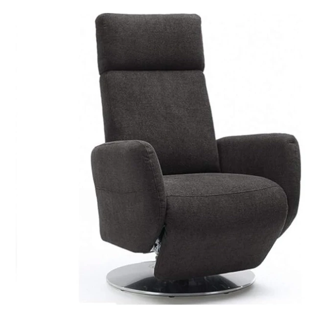 Cavadore TVSessel Cobra - Elektrisch verstellbarer Fernsehsessel mit Relaxfunktion - Ergonomie L - Grau