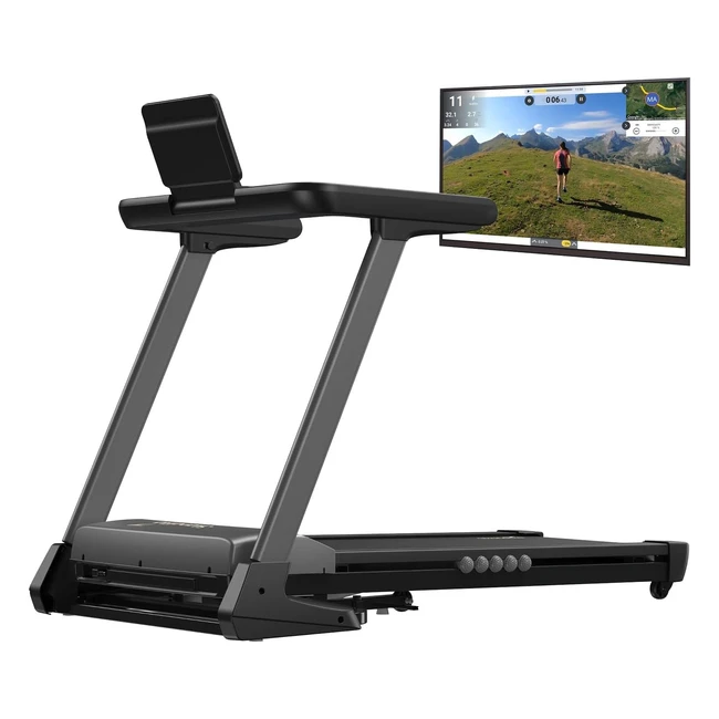 Skandika Nordik K18s Laufband, bis zu 18 Steigung, faltbar, 118 km/h, LED-Display, App-kompatibel, 130 x 49 cm Lauffläche, bis zu 130 kg, Fitnessgerät für Ausdauertraining zu Hause