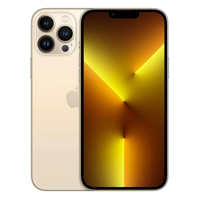 Apple iPhone 13 Pro Max 128GB Gold | Renewed Premium | Super Retina XDR Display | 5G | Dolby Vision HDR | A15 Bionic Chip