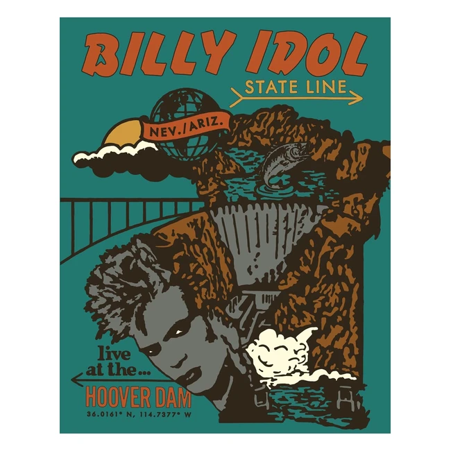 Billy Idol State Line Live at Hoover Dam - Blu-ray Nuevo - Envío Gratis