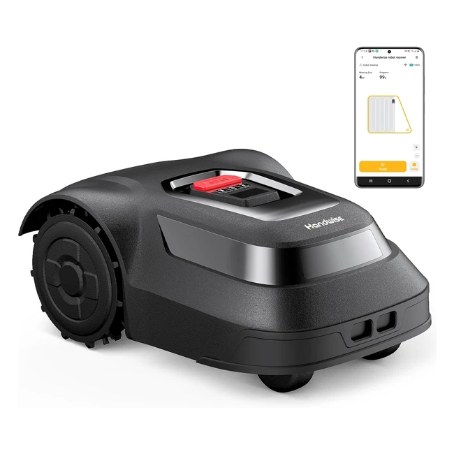 Roboter Rasenmäher mit 24 GHz WiFi oder Bluetooth Verbindung App Steuerung Kanten schneiden Regenüberwachung wasserdicht ausgestattet mit intelligenter Schnitthöhenverstellung 500 m