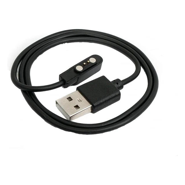 Systems USB 2.0 Ladekabel 60 cm für Xiaomi MiBro Air Smartwatch Schwarz