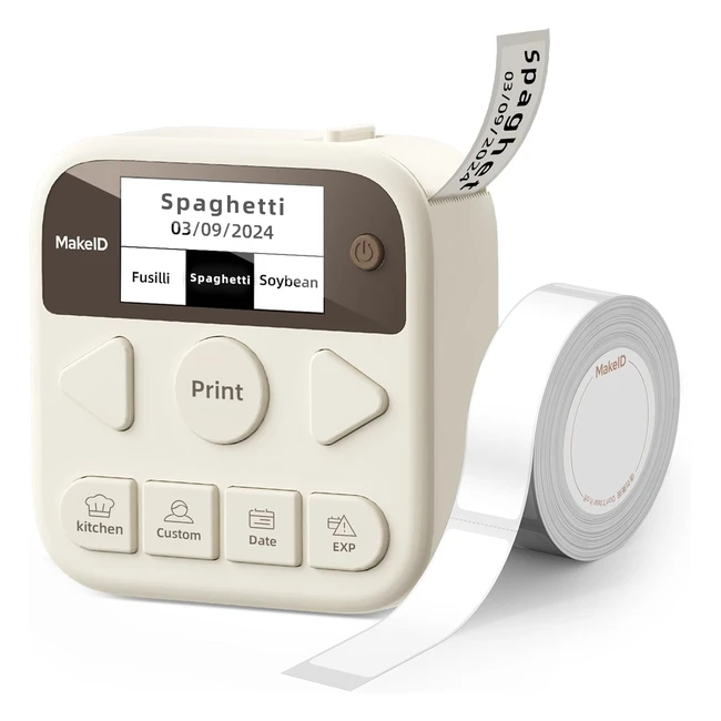 Imprimante étiquettes Bluetooth MakeID S1 Pro 140pcs 15x50mm sans encre