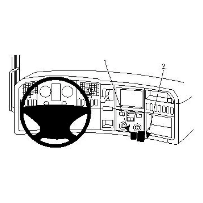 Brodit ProClip Fahrzeughalter 854480 - Made in Sweden - Winkelbefestigung - Schwarz