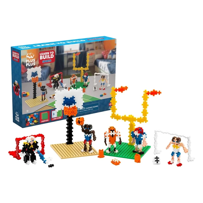 plusplus 600 Bausteine Sport Kreativ Bauen Kinder Spielzeug