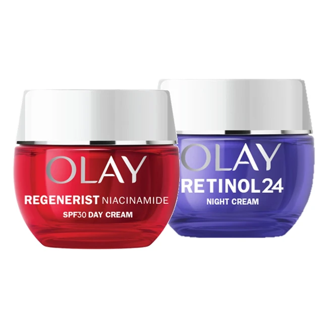 Olay Niacinamide Face Moisturiser SPF & Retinol 24 Night Cream Anti Ageing 50ml