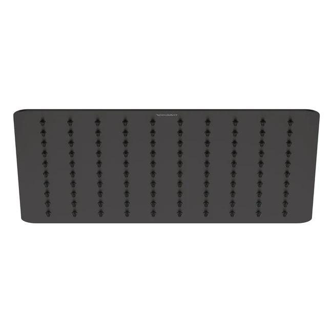 Tête de douche noir mat Duravit UV0660031046 - EasyClean, angle ajustable, jet de pluie fine