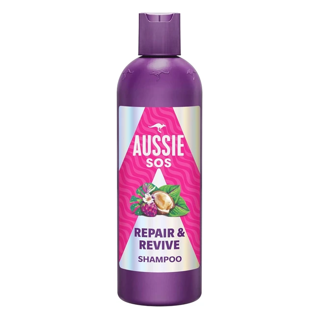 Champú Aussie SOS Repair Revive 300ml - Repara, Revitaliza, Hidrata - Vegano