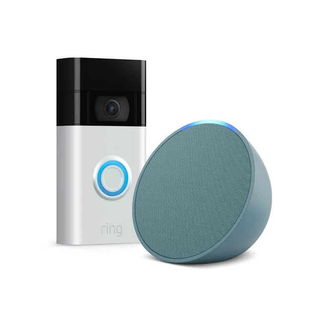 Ring Video Doorbell by Amazon Satin Nickel 1080p HD Night Vision