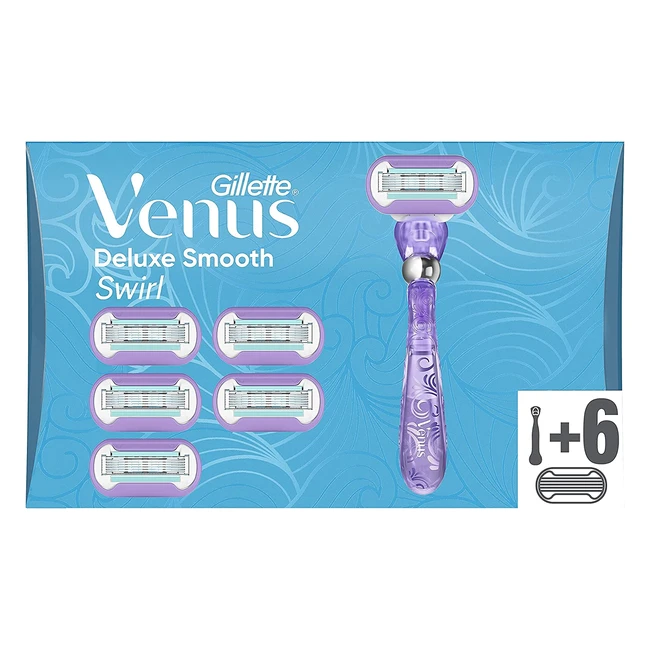 Maquinilla de afeitar y depilacin Gillette Venus Swirl para mujer - 6 cuchilla