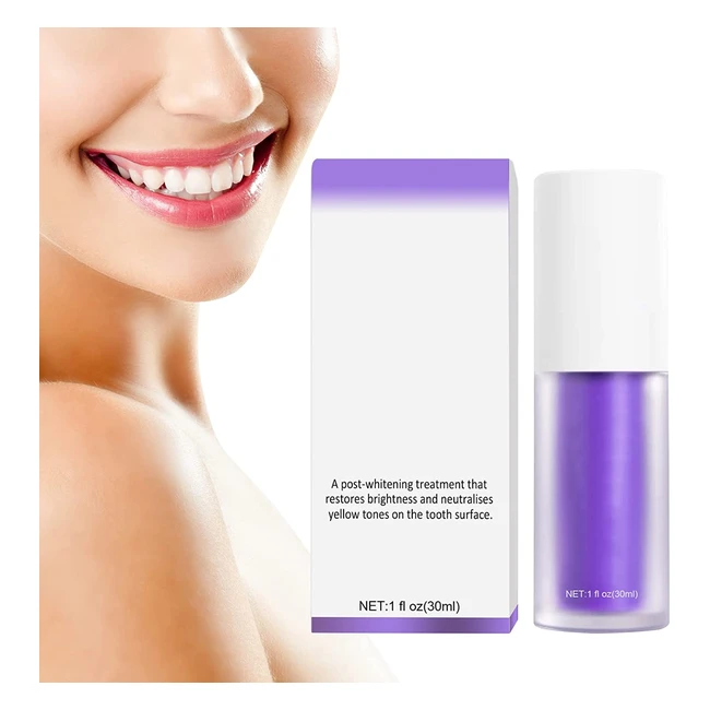 Dentifrice Blanchissant Violet - limine Efficacement les Taches de Dents - San