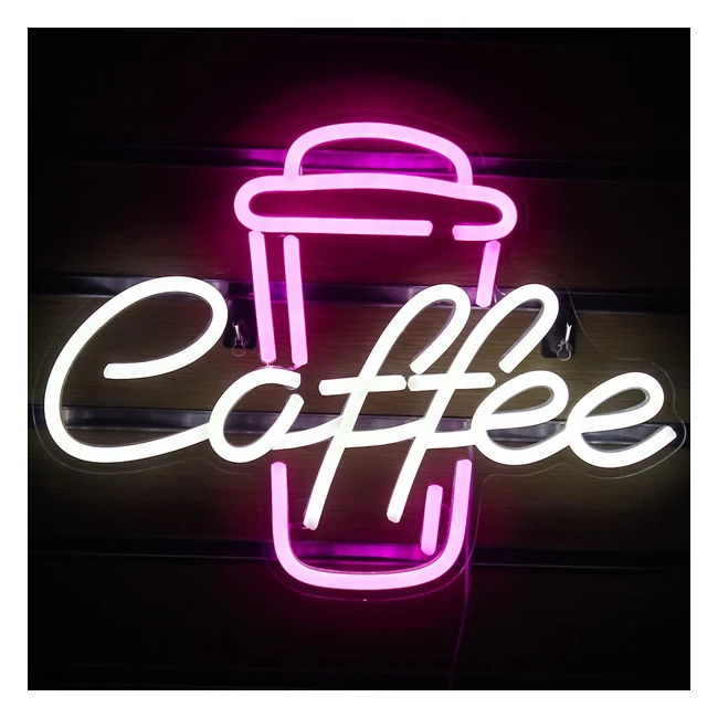 Pink Coffee Cup Neon Light Sign for Cafe Bar Restaurant Wedding Decor - High Qua