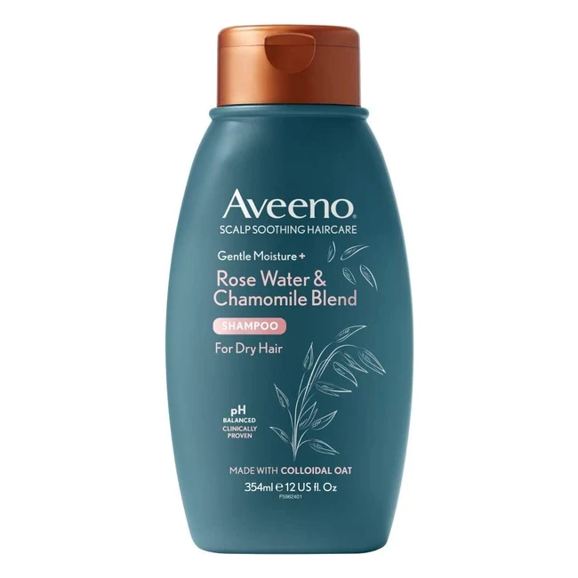 Aveeno Itchy Scalp Shampoo with Rosewater  Chamomile - Clinically Proven for Dr