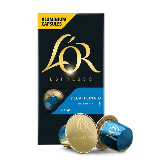 Douwe Egberts LOR Espresso Decaffeinato - Nespresso kompatible Kaffeekapseln - 
