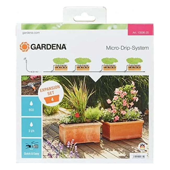 Gardena Drip Irrigation Kit fr Balkonpflanzen - Wassersparend  Einfache Insta