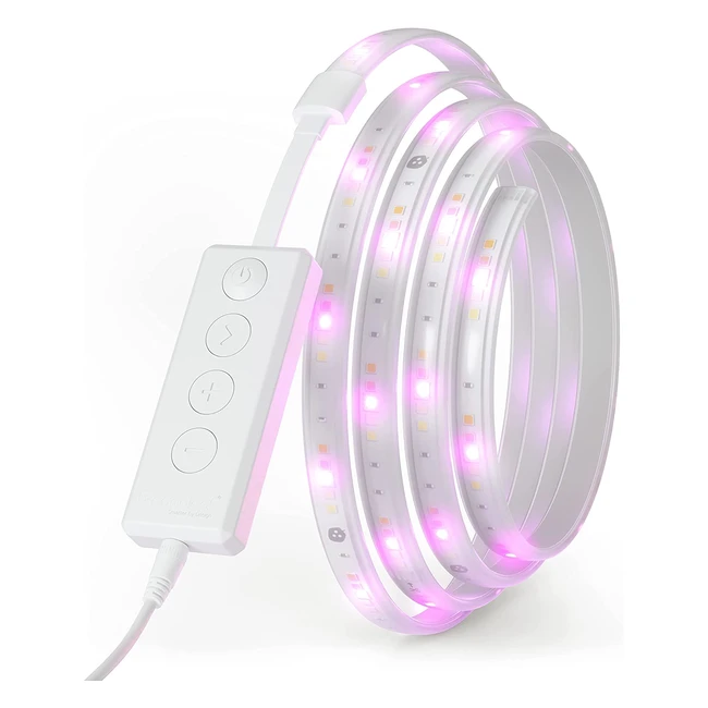 Nanoleaf Essentials Lightstrip Starter Kit 2m - Smart RGBW LED Strip Light with 