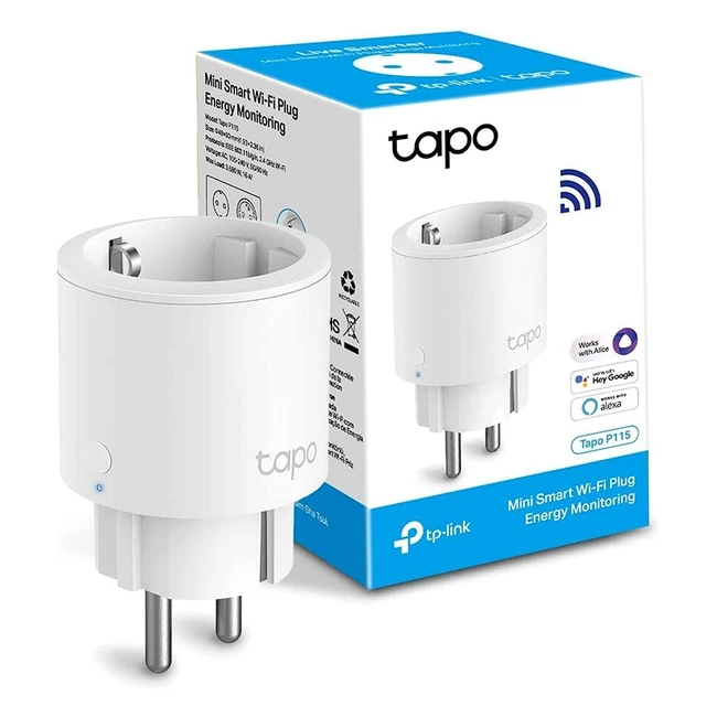Prise connecte WiFi Tapo Nano - Suivi de consommation 16A - Compatible AlexaG