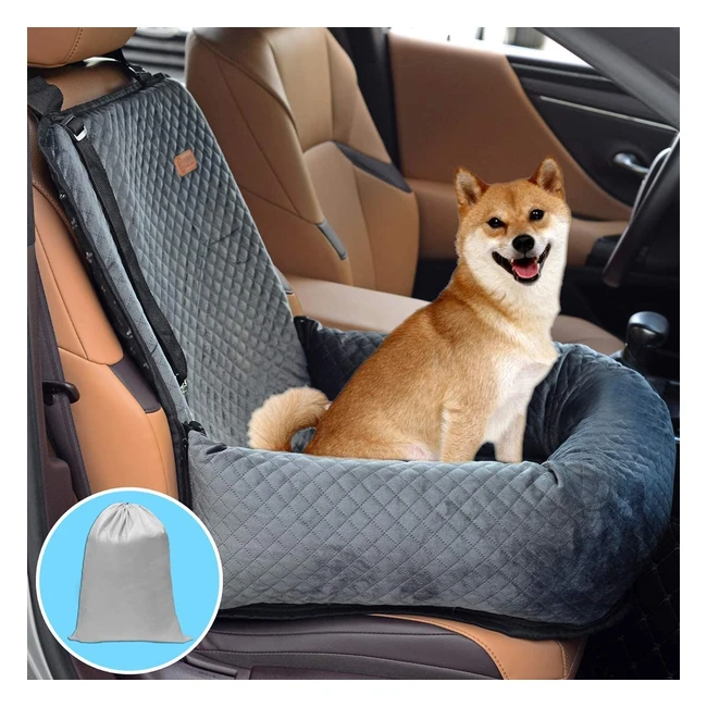 Zeexipdr Dog Car Seat - Safe and Comfortable Pet Booster Seat for Travel - Easy 