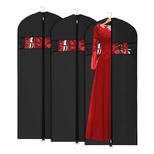 Univivi Garment Bags - Waterproof Dust-Proof Moth-Proof Dress Covers for Trave