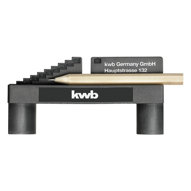 kwb 757800 Zentrierfinder für präzises Arbeiten mit Holz, Metall und Kunststoff