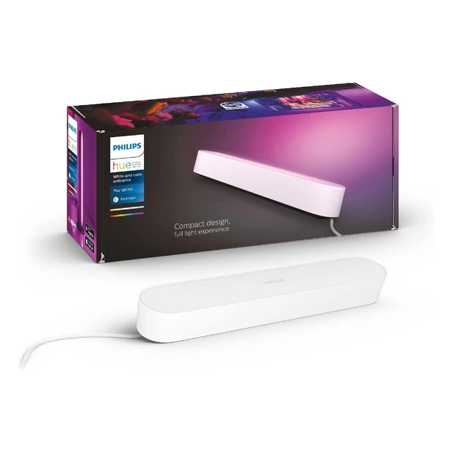 Philips Hue Play - Lampada Smart LED, Bianco, Estensione (Alimentatore Non Incluso), Sync con Film, Musica e Giochi