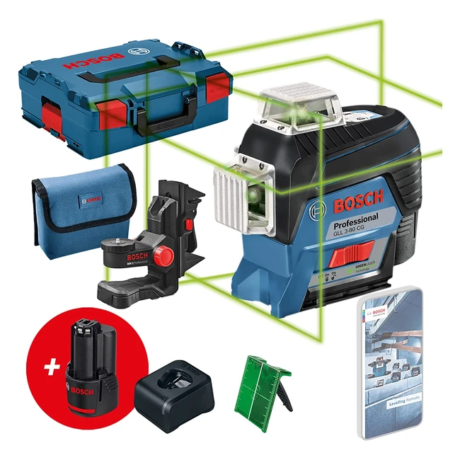 Bosch Professional 12V System Line Laser GLL 380 CG - Green Laser mit App-Funkti
