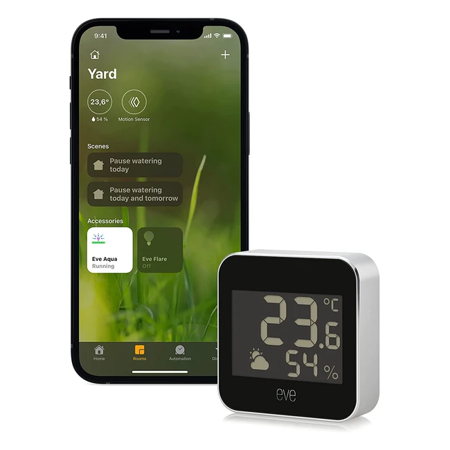 Station mto connecte eve Weather avec technologie Apple HomeKit - Suivi de