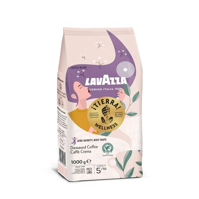 Lavazza Tierra Wellness gemahlener Kaffee  Schokoladenaromen  Arabica  Robust