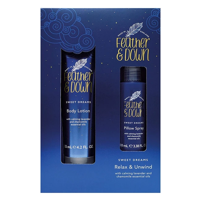 Relax  Unwind Gift Set - Feather Down - 125ml Body Lotion  100ml Pillow Spray 