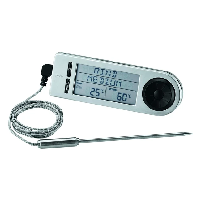 Rosle Edelstahl Gourmet-Thermometer mit Timer und individueller Temperatureinstellung