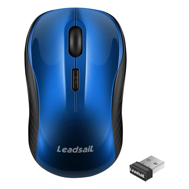 Silent Wireless Mouse for Laptop - 1600DPI - 3 Adjustable Levels - WindowsMac -
