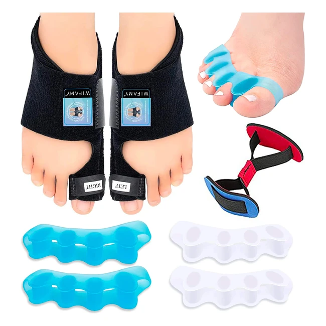 Wifamy Bunion Corrector - Complete Bunion Care Kit for Pain Relief and Toe Align