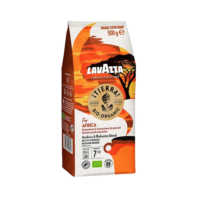 Lavazza Tierra for Africa Kaffeebohnen - Vollmundiger Geschmack mit Schokoladen-