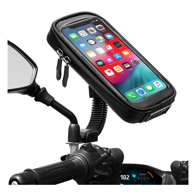Support tlphone moto tanche 360 rotation - Enoneo