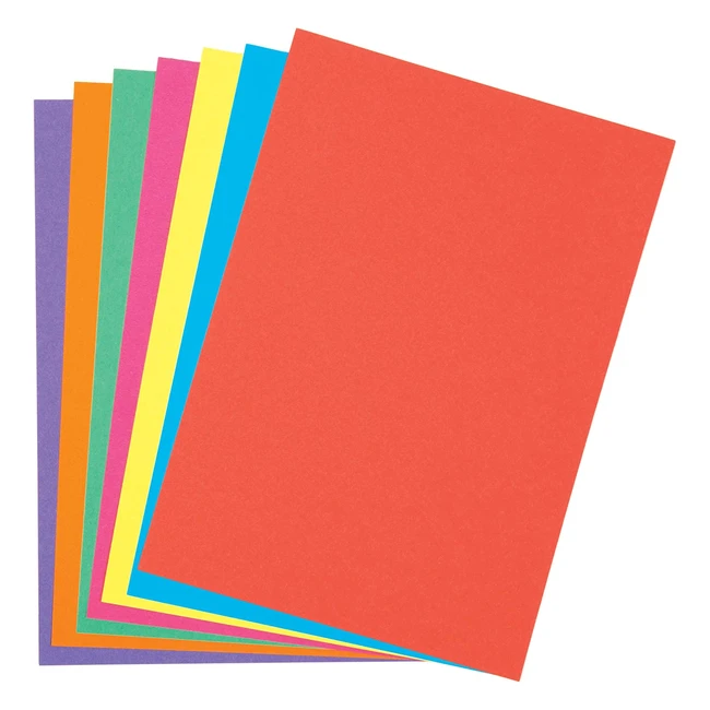 Cartoncini colorati A5 220 gsm Baker Ross - Confezione da 50 colori assortiti AV