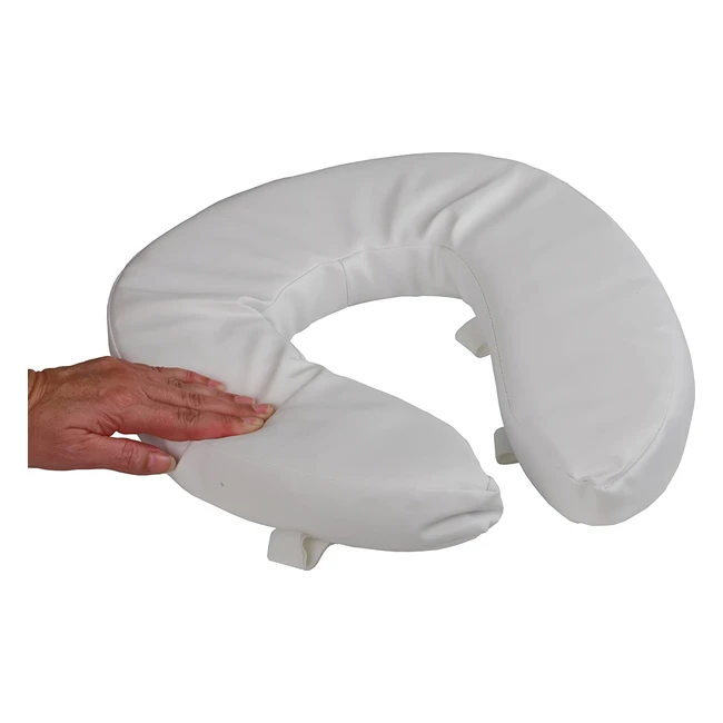 NRS Soft Padded Raised Toilet Seat - 2 Inch Height Increase